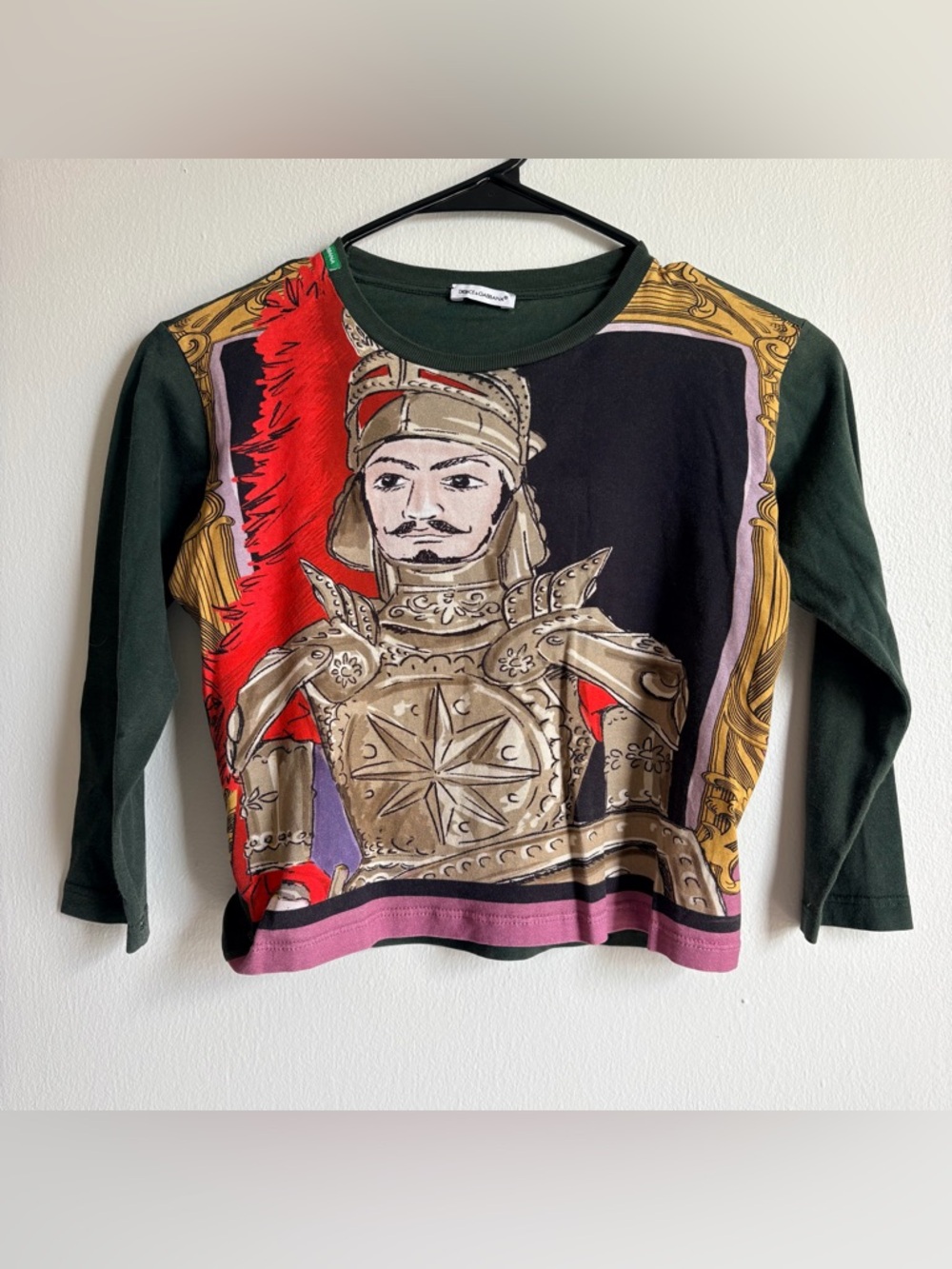 Dolce & Gabbana Olive Green Knit Top